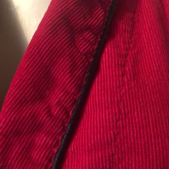 THE BROADWAY red color Corduroy Robe - Picture 2 of 14